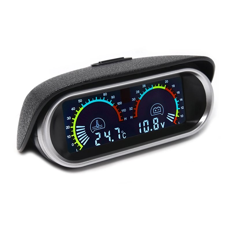 デジタル水温計 2In 1 12V 24V 車の水温計電圧計電圧計