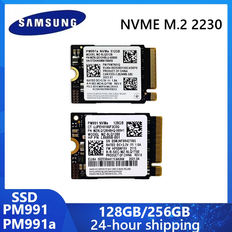 SAMSUNG PM991a PM991 SSD 内蔵ソリッドステートドライブ NVME M.2 2230 128 ギガバイト内部ストレージ SSD 256 ギガバイト 1.8 インチ Nvme SSD ディスコデュロ