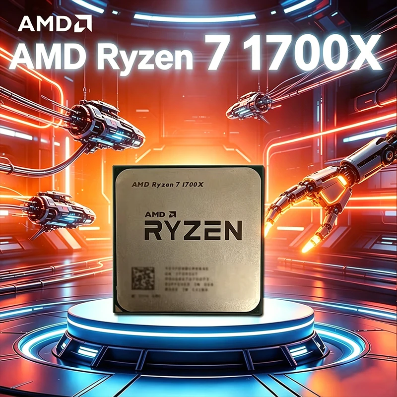 AMD Ryzen 7 1700X R7 1700X 3.4 GHz 8 コア CPU プロセッサ YD170XBCM88AE ソケット AM4 ルースピース