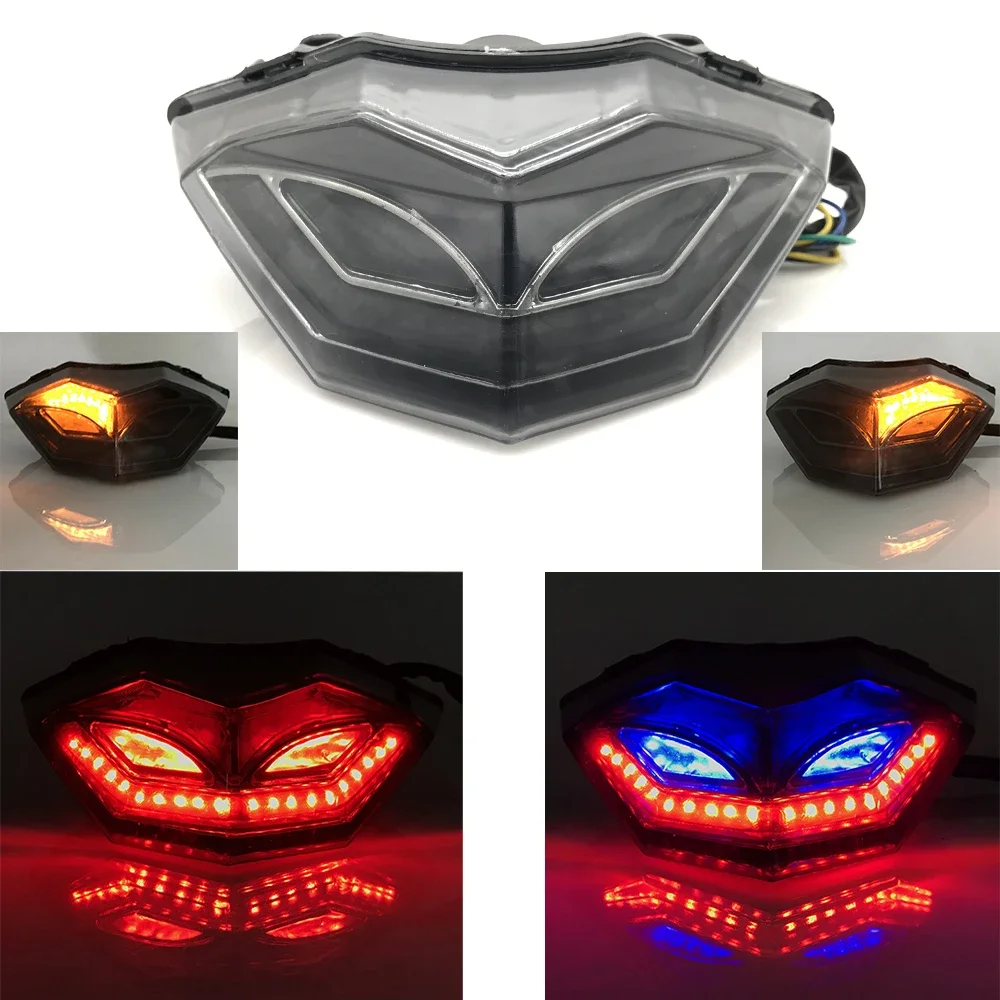 カワサキニンジャ 250 300 Ninja250 Ninja300 2013-2017 オートバイ LED テールライトブレーキライトリア警告ランプターンシグナルライト