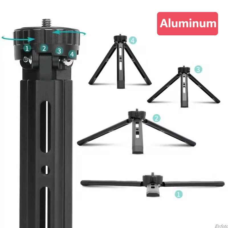 金属三脚 カメラ用 DJI デスク アルミニウム合金 ミニハンドル三脚 1/4 インチネジ付き デジタル一眼レフプロジェクター用