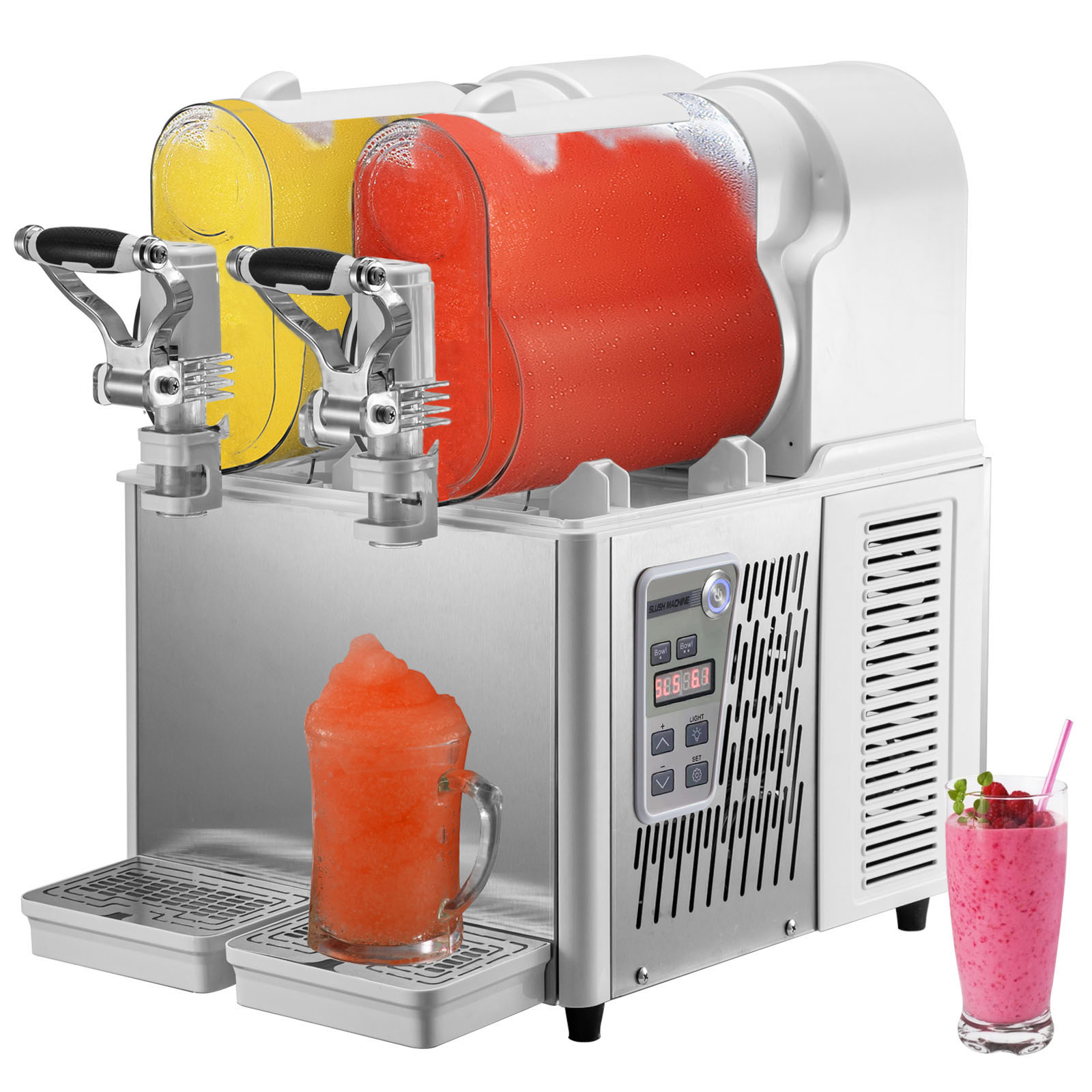 SucceBuy 3/6L 1/2 ジャー商業スラッシュマシンスラッシュメーカー冷凍ドリンクディスペンサージューススムージーグラニータ自動販売機