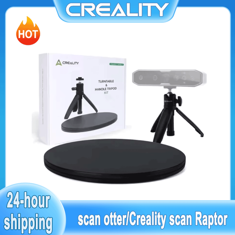Creality CR-Scanner Otter/Raptor 3D スキャナーキット ターンテーブルとハンドル付き - 特徴のない小型中型オブジェクトを簡単にスキャン