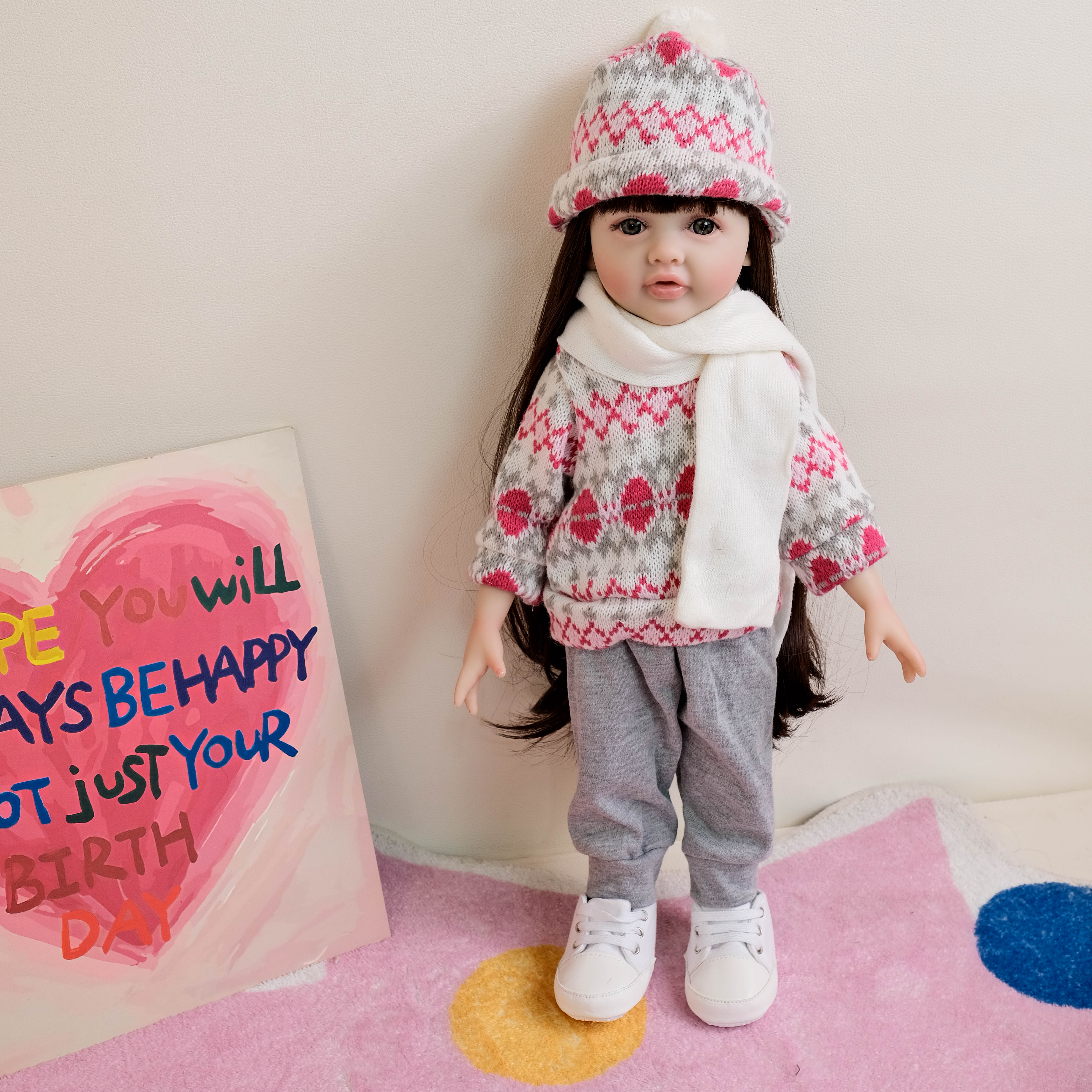 NPK 18 インチ幼児女の子人形フルビニールボディ BettyPrincess リアルなソフトタッチ新生児人形アメリカンスタイル