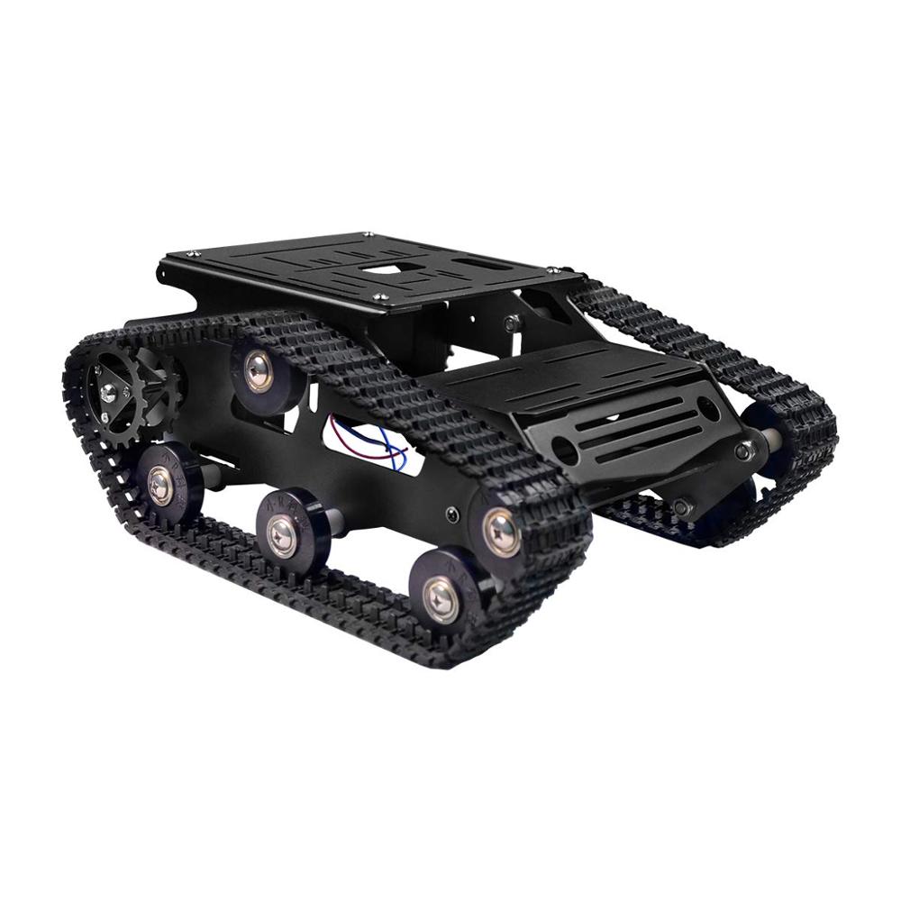 スマートロボットカータンクシャーシキットアルミ合金ビッグプラットフォームArduino/Raspberry Pi用2WDモーター付きDIYリモートコントロールロボット