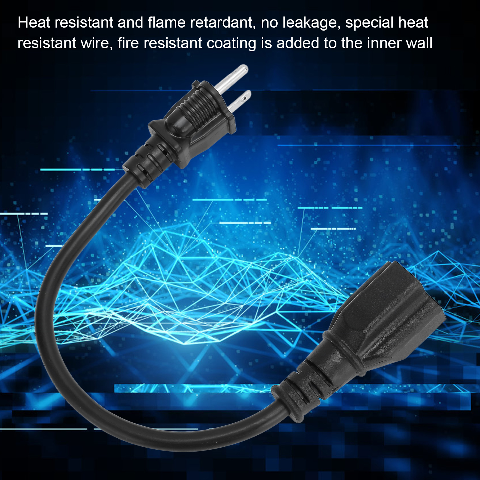 1 フィート Nema 5‑15P ～ 5‑20R 電源ケーブル 16AWG 高耐久 15A 家庭用プラグ ～ 20A T ブレード アダプタ プラグ アダプタ 電源アダプタ
