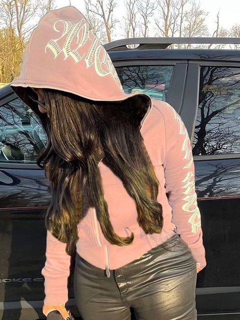 ファッション女性のモノクロモノグラムケペンパーカー長袖セーター秋の新ヨーロッパと米国スタイル