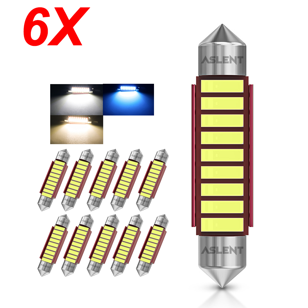 6X フェストゥーン Led C5W 31 36 39 41 ミリメートル車のライト Canbus 7020SMD ドームライト 12V 4000K 6000K ウォームホワイトクリスタルブルーナンバープレートランプ