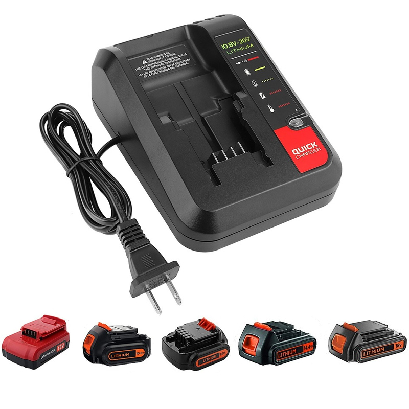 リチウムイオンバッテリー充電器ブラックデッカー 20v 充電器ポーターケーブル/スタンレー 10.8V 14.4V 18V PCC690L L2AFC FMC690L FMC688L 686L