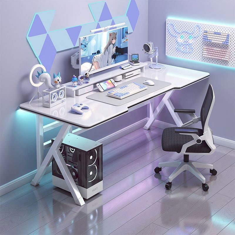 /卸売高品質アップグレードスチールフレーム厚いMDFプレートデスクトップゲームテーブル在宅勤務電子スポーツコンピュータデスク