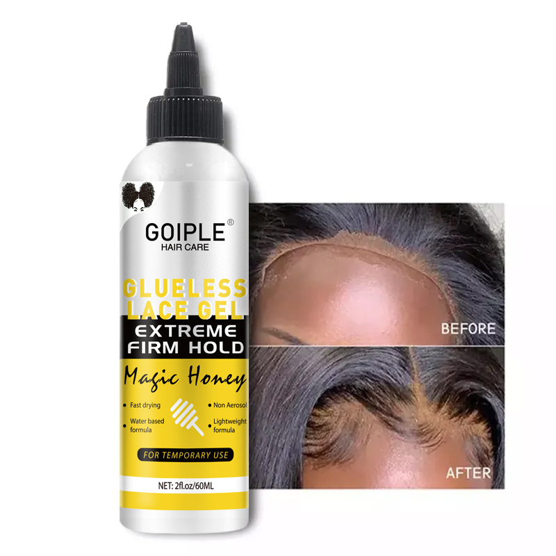 GOIPLE 2fl.oz 洗えるグルーレスレースジェル エクストリームホールド 軽量で水ベースの処方 一時的な使用のための非エアゾール接着剤