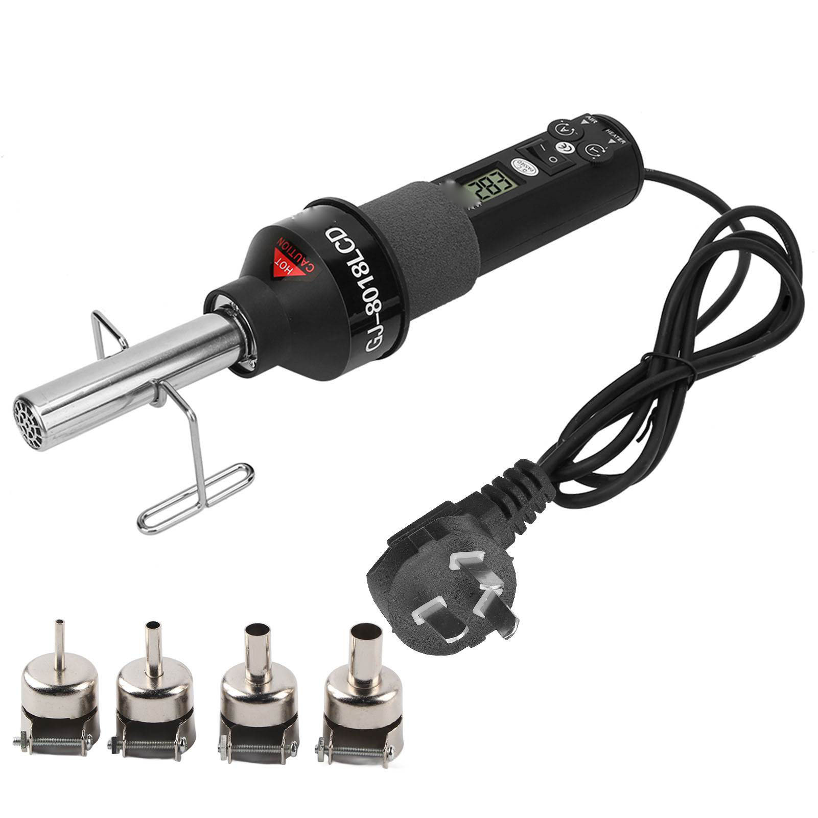 Portable Hot Air Gun Handheld 450W LCD Adjustable Electronics Soldering Desoldering Digital Heat Gun Temperature Control GJ8018L