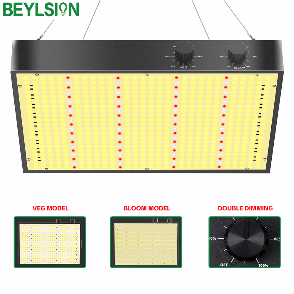 BEYLSION 1000WND 2000WND 調光可能なフルスペクトルサムスン LED 成長ライトバー折りたたみ温室屋内植物用成長ランプ