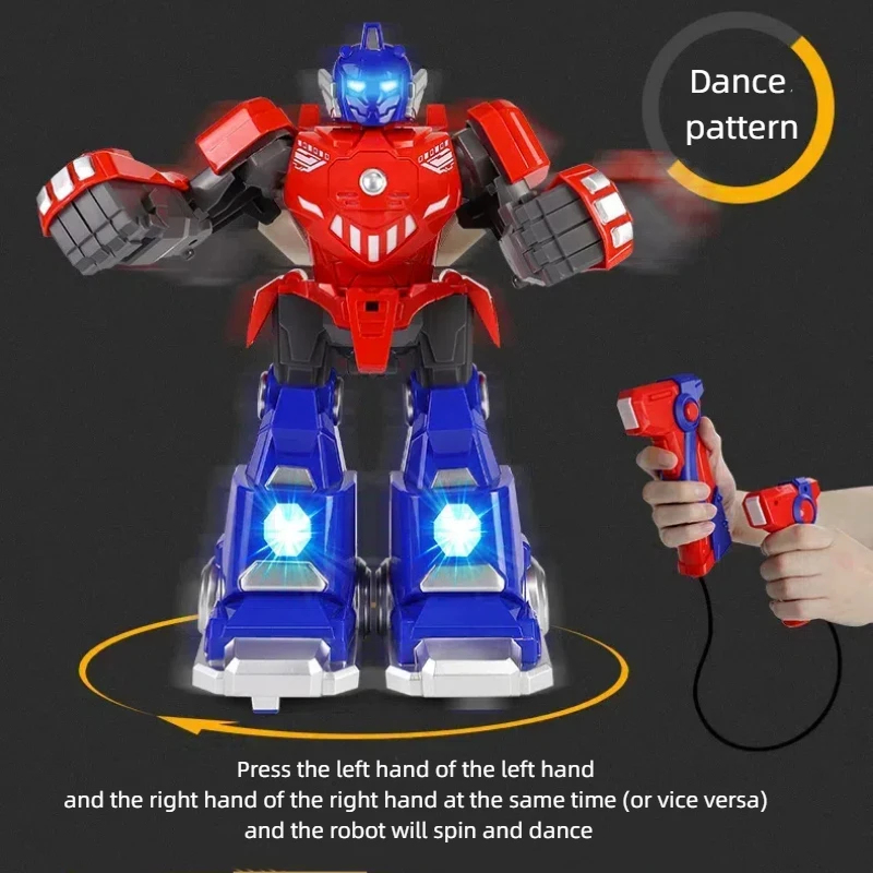 体性感覚制御バトルロボットミュージックライト大型ダブルバトルボクシングおもちゃRCロボットおもちゃ親子インタラクティブゲームギフト