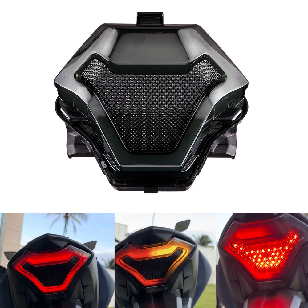 オートバイ LED テールライトモトリアブレーキライトインジケータランプヤマハ MT03 2014-2023 R3 R25 2013-2020 MT07 2013-2017 12V