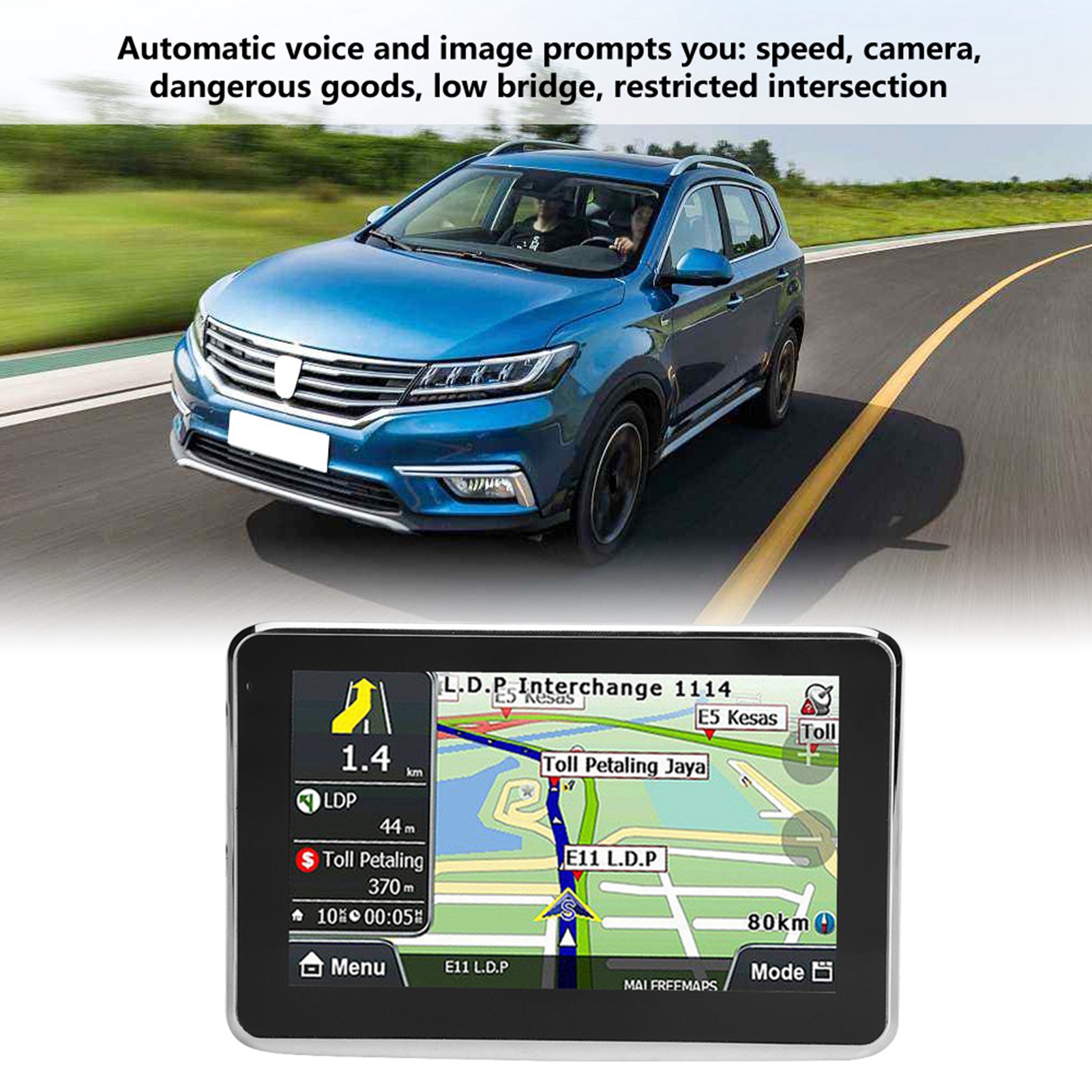 5 インチ タッチ スクリーン カーナビゲーター GPS ナビゲーション DDR256M 8 グラム MP3 FM ヨーロッパ地図 Q5 1 カー GPS ナビゲーション GPS ナビゲーション