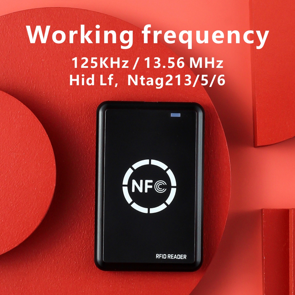 RFID コピー機デュプリケーター 13.56mhz キーフォブ NFC スマートカードリーダーライター 125KHz 暗号化プログラマー USB UID T5577 EM4305 カード タグ