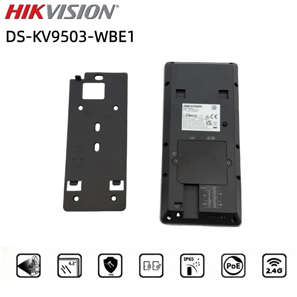 DS-KV9503-WBE1 Hikvision 金属破壊行為耐性のある顔認識 IP ヴィラ ドア ステーション