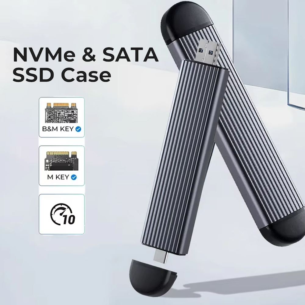 M. 2 エンクロージャ モバイル ソリッド ステート ドライブ ボックスは、NVMe SATA プロトコル Type-C USB3.2 Gen2 10Gb SSD ケースをサポート Mac Windows OS 用