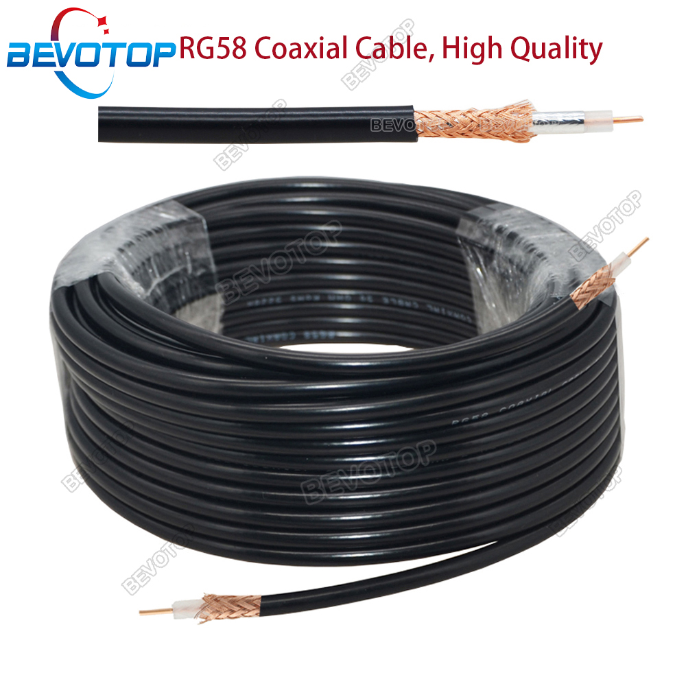 BEVOTOP RG58 同軸ケーブル 50 オーム 50-3 低損失 RF 同軸ケーブルピグテール圧着 RF ワイヤーコネクタ高品質高速船