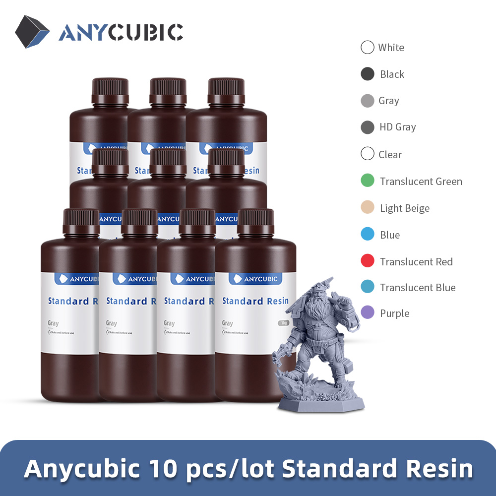 ANYCUBIC 10 キロ/20 キロ 405nm 標準 UV 樹脂液晶 3D プリンタ印刷材料フォトンモノラル 4 液体フォトポリマー樹脂