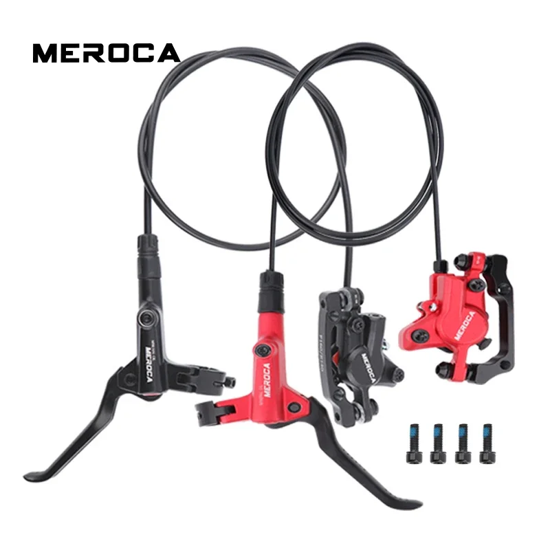 MEROCA バイクブレーキ MTB 油圧ディスクブレーキローター 800/1400 ミリメートルマウンテン自転車フロントリアブレーキセット