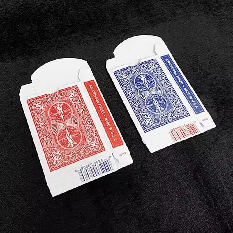 10 個空のトランプボックスマジックアクセサリー赤/青ポーカーデッキケースマジシャンカード手品小道具オリジナル旧バージョン