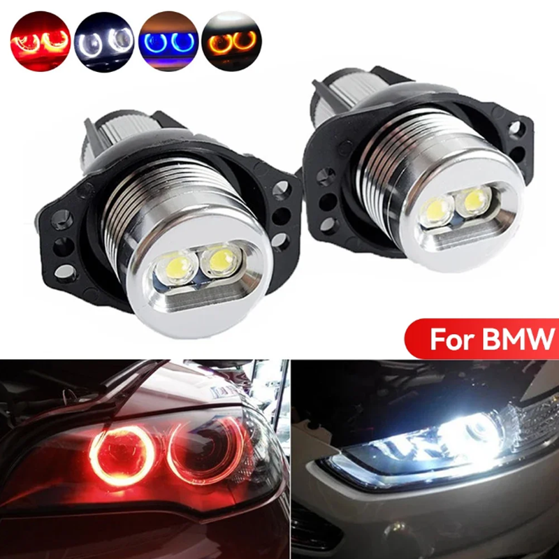 2 個 LED エンジェルアイハローリングデイタイムランニングライト電球 BMW 3 シリーズ Pre-LCI E90 E91 325i 328i 330i 335i 335xi 2006-2012