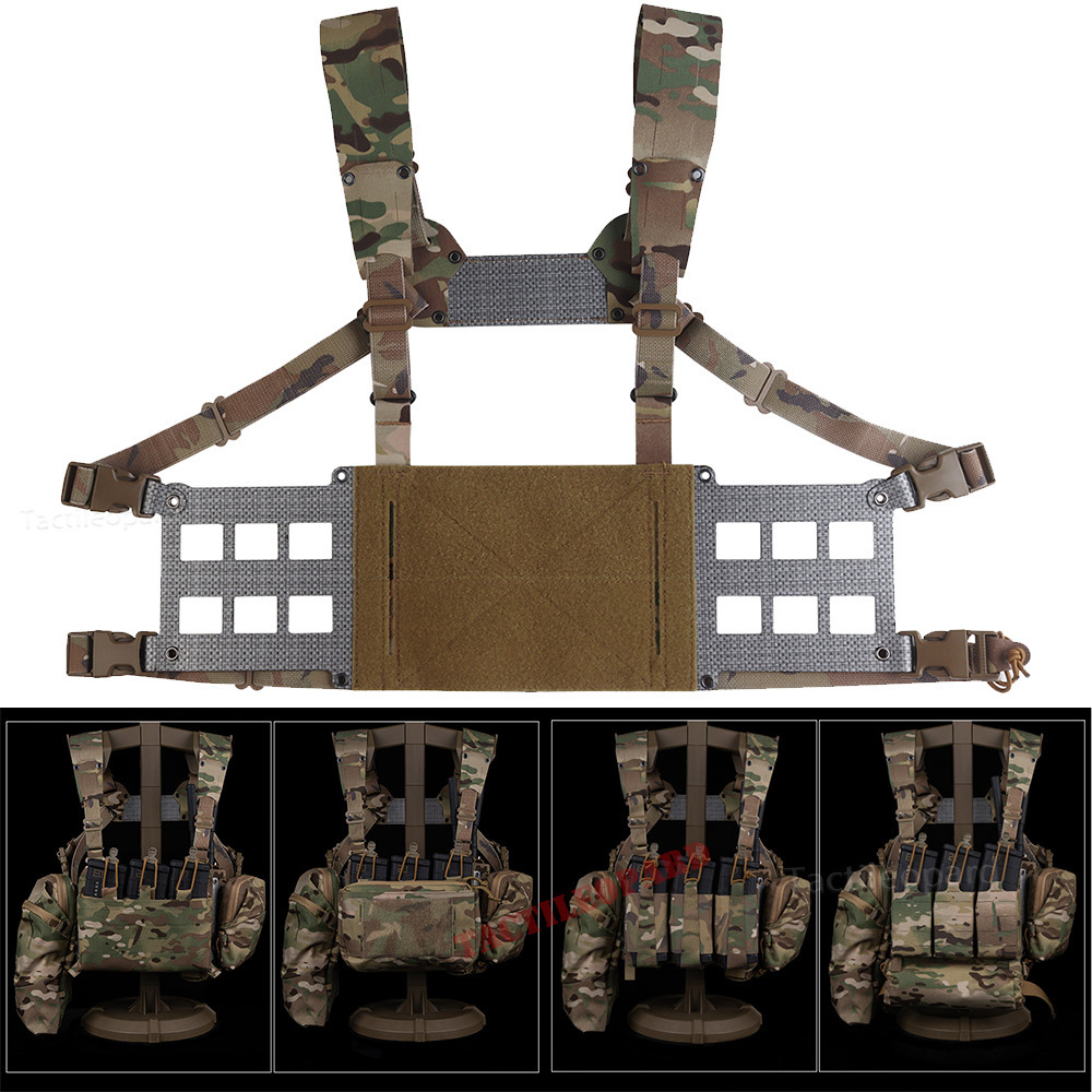 戦術的な拡張チェストフェロスタイルチェスティリグワイド V2 屋外狩猟ギアエアガントレーニング機器