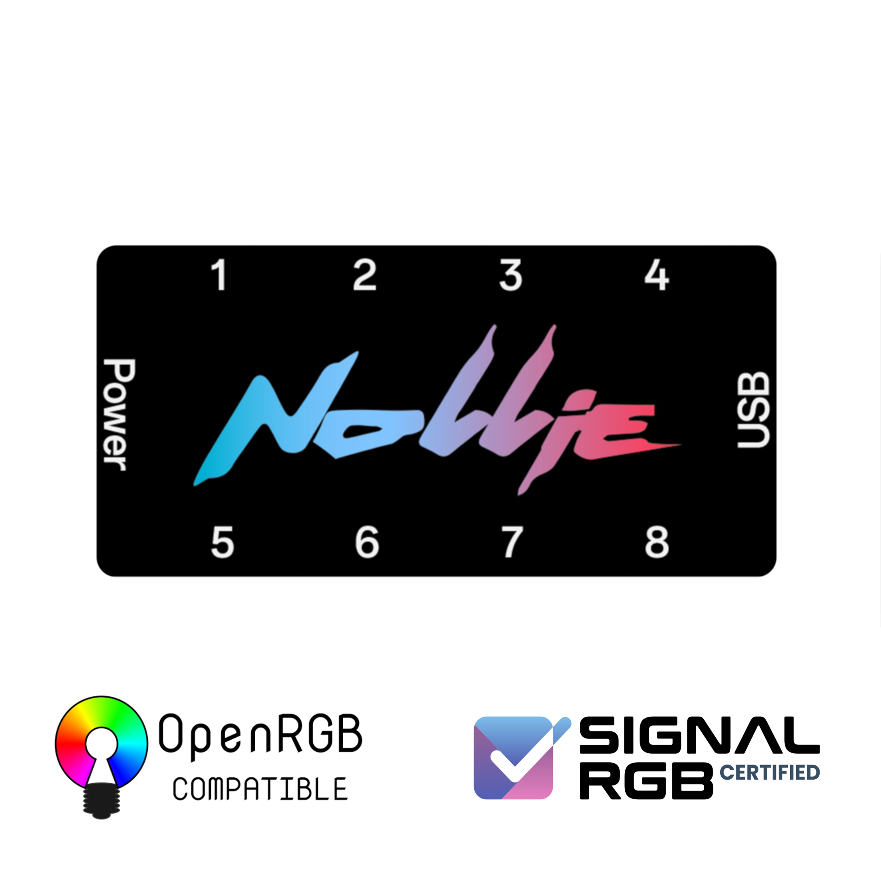 Nollie8 ARGB コントローラー 5v3Pin ARGB インターフェイスのサポート SignalRGB OpenRGB