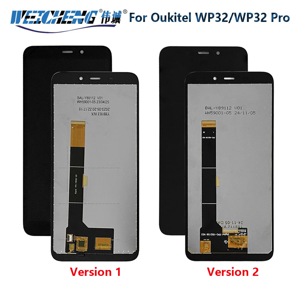 新オリジナル Oukitel WP32 プロ lcd 電話 5.93 「lcd ディスプレイアセンブリデジタイザタッチガラスパネルスクリーン