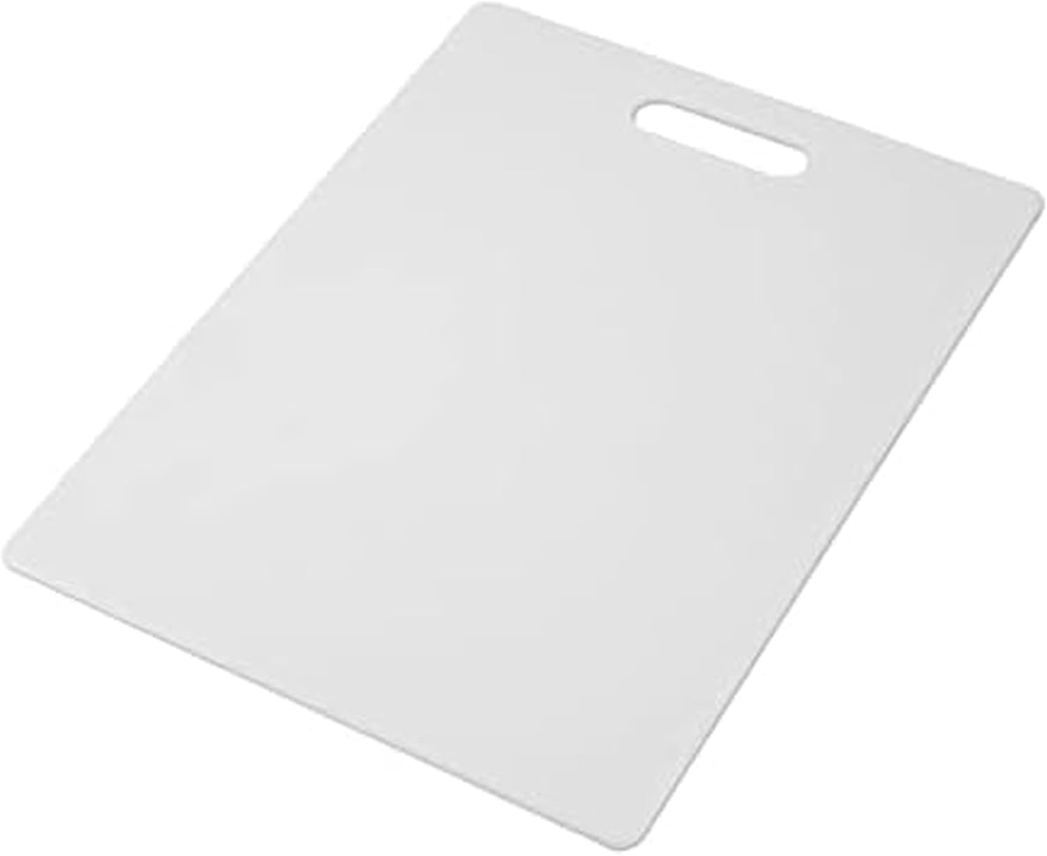FARBERWARE 大型まな板 食器洗い機対応 キッチン用プラスチックまな板 握りやすいハンドル付き 11インチ×14インチ ホワイト