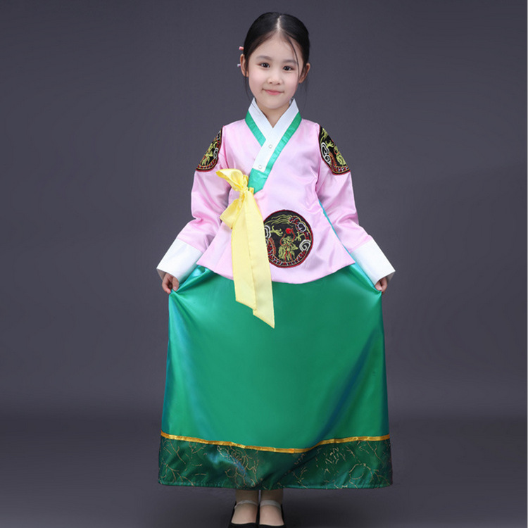 韓服ガール韓国ダンス衣装少数民族パフォーマンス衣装女の子韓服民族衣装伝統的な宮廷服