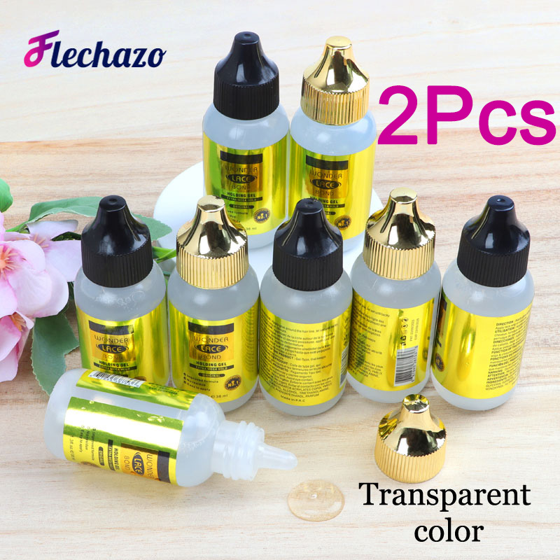 クリアウィッグ接着剤レース接着剤残留物なし 2 個強力な保持レースウィッグ接着剤速乾性接着剤ゲルパラ Cabello 使いやすいヘア接着剤