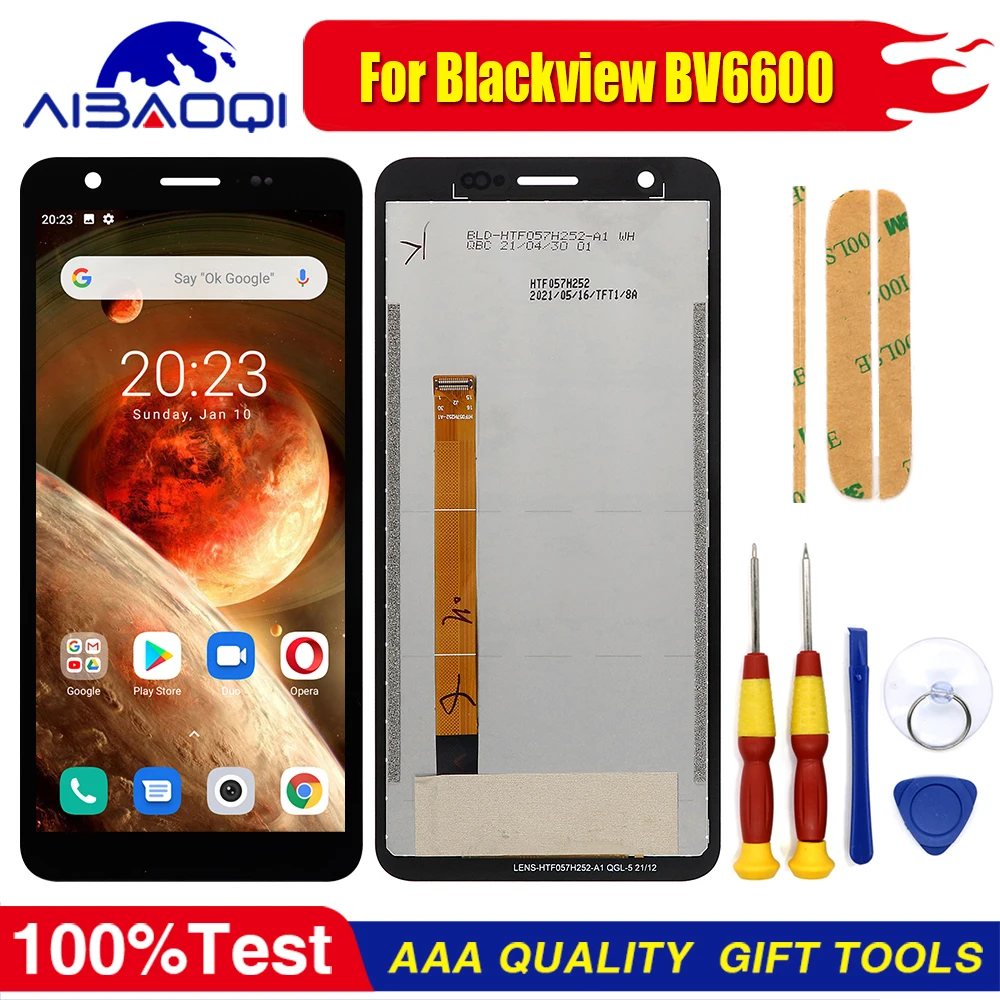 新オリジナルタッチスクリーン lcd ディスプレイ液晶画面 blackview BV6600 BV6600E BV6600 プロ交換部品逆アセンブルツール