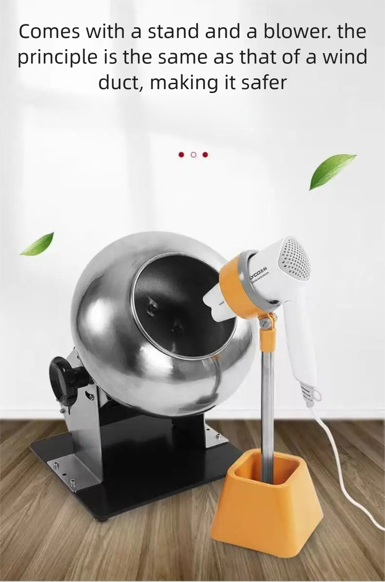 電気ピーナッツ砂糖コーティング機 320 ミリメートル砂糖コーティング機ナッツチョコレート研磨機