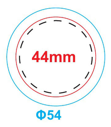 直径44mmメダルロープタイ