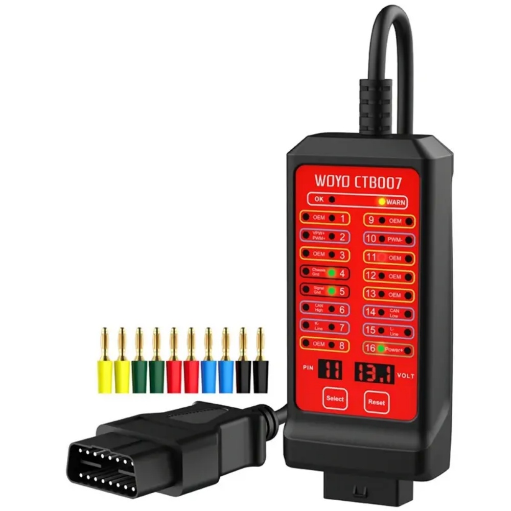WOYO CTB007 OBD ブレークアウトボックス CAN テストボックス診断ツール OBD2 テスター 16 ピン電圧診断スキャナー