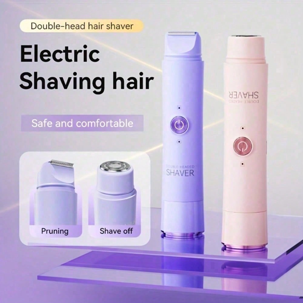 2 in 1 女性用電気シェーバー、女性シェービング用電気カミソリ - ウェット用脱毛