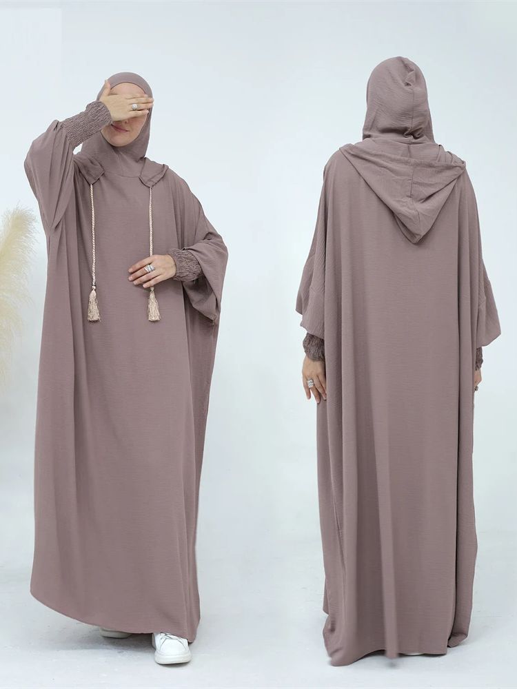 ラマダン Niqab Khimar イスラム教徒アバヤ Damen ドバイトルコイスラム礼拝服女性 Jilbab 控えめなドレスカフタンローブファム Musulmane