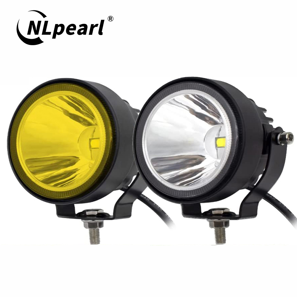 NLpearl 4 インチ Led ワークライト白黄色スポットフラッド Barra 12V 24V 4 × 4 オフロードフォグランプオートバイ車 ATV レースダート