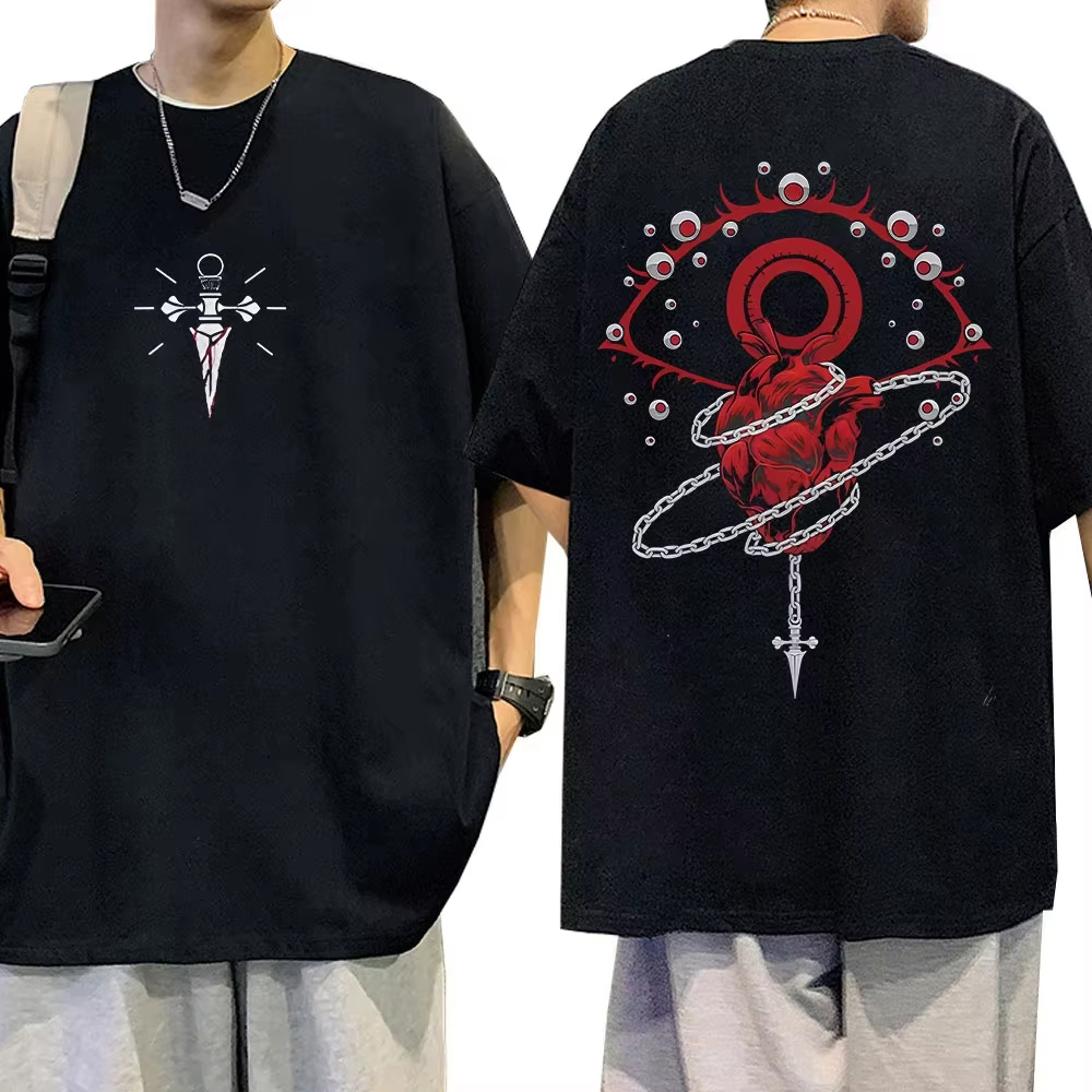 アニメハンター×ハンター Tシャツクラピカ幻影旅団夏の綿男性女性トップ Tシャツストリートカジュアルオーバーサイズルーズユニセックス