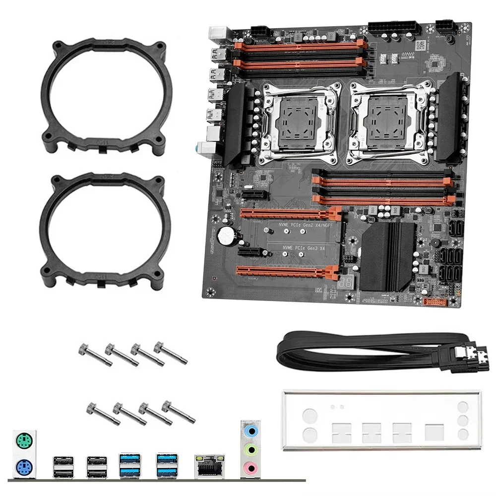 X99 デュアル CPU SOYO ゲーミングマザーボードキット lntel CPU E5 2650 V4 * 2 RAM 16 グラム (8 グラム * 2) LGA2011-3 M.2 NVME デスクトップコンピュータ用コンポーネント