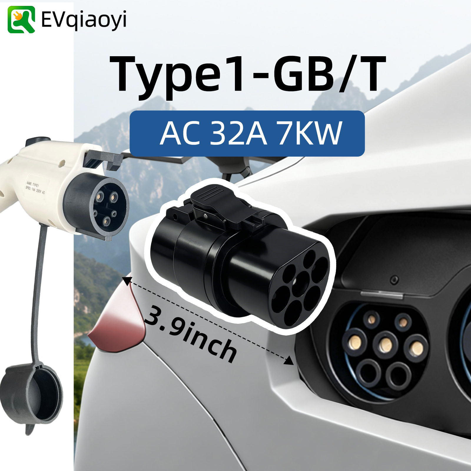 Type1 から GBT EV 充電器アダプタ 32A 超小型アダプタ EV 充電器コネクタ SAE J1772 充電 GBT 電気自動車用