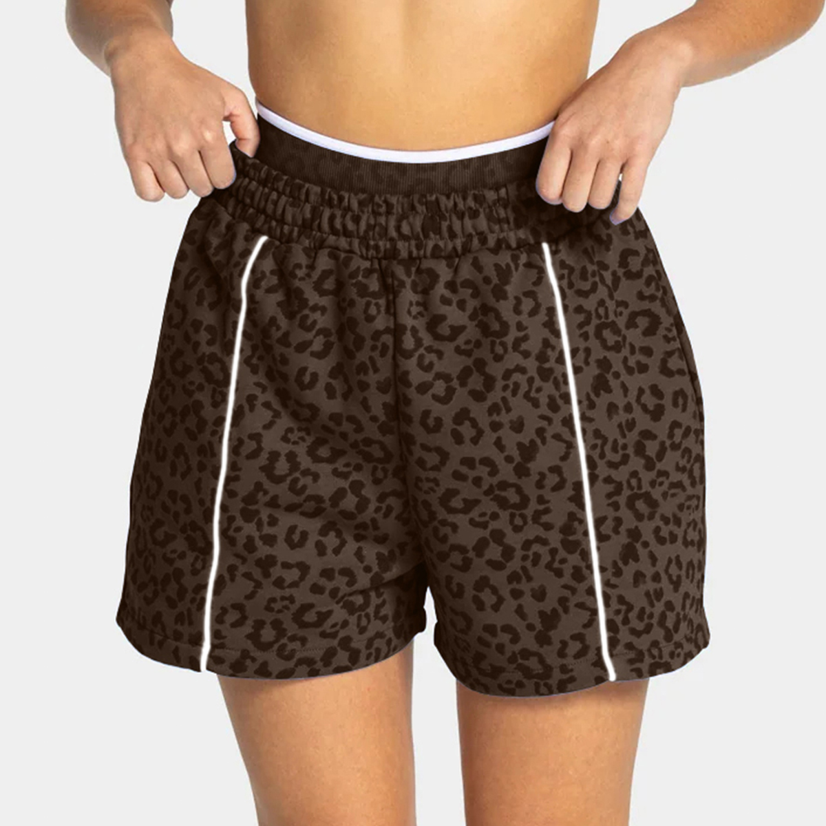 LOGO Multi Styles Women High Elastic 3 Inch Sports Shorts Quick Dry Gym Running Fitness Casual Sport Pants