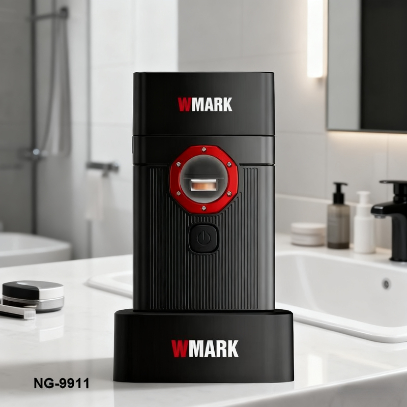 WMARK シェーバープロフェッショナルひげトリマー電気シェービングマシンポータブルかみそり 10000 RPM 往復シェーバー男性用 NG-9911