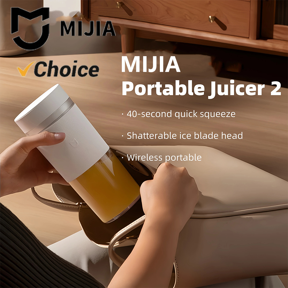 新しい MIJIA ポータブルジューサーミキサー 2 電気ミニブレンダー果物野菜クイッククラッシュアイスジュースキッチンフードプロセッサー -CN