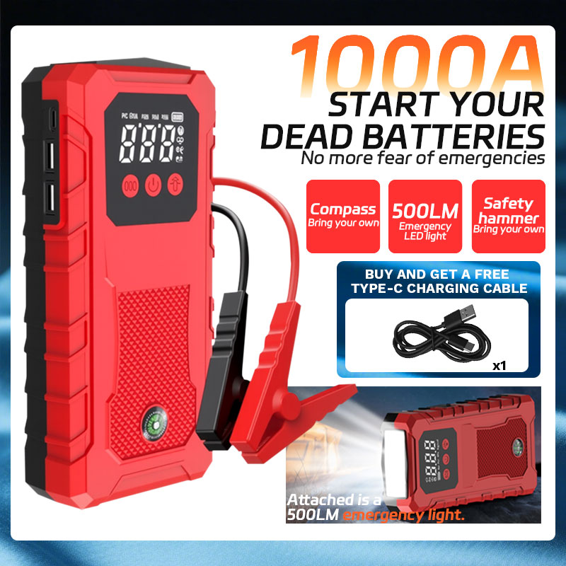 高品質ジャンプスターター 150 ワット DC 車のバッテリー充電器 LED スクリーン高輝度バッテリー充電器スーパー始動装置 cpower バンク