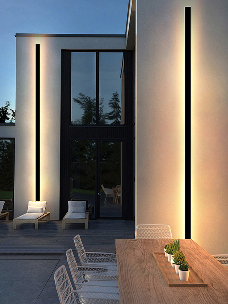 IP65 防水ウォールランプミニマリスト LED 屋外ウォールランプブラックバルコニーテラス屋外壁ヴィラガーデンウォールウォッシャーランプ