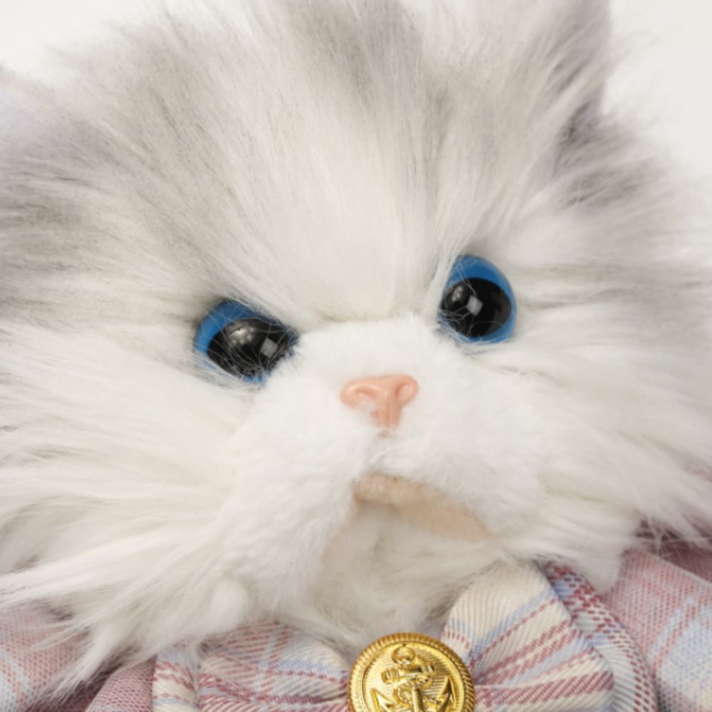 長髪ふわふわ猫バックパック超現実的な蝶ネクタイ猫バックパック手作り取り外し可能なショルダーストラップかわいい女性のバックパック